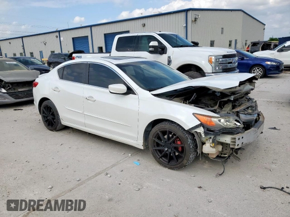 2013 Acura ILX Technology with VIN 19VDE1F72DE014775, listed as a Copart auction lot 55121995 with 162,217 mi miles and Salvage title. Bid and sale history available at DreamBid. Image 4.