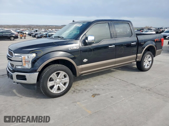 2020 Ford F-150 XL with VIN 1FTEW1E47LFC04396, listed as a Copart auction lot 48570105 with 97,411 mi miles and Salvage Title. Bid and sale history available at DreamBid. Image 1.