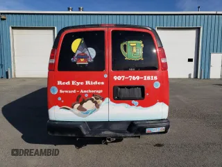 2023 Chevrolet Express Passenger LS z VIN 1GAZGNFP9P1138816, wystawiony jako Copart lot #49766225 z przebiegiem 105 216 mil mil oraz Szkoda całkowita • Salvage title. Historia ofert i sprzedaży dostępna na DreamBid. Obrazek 6.