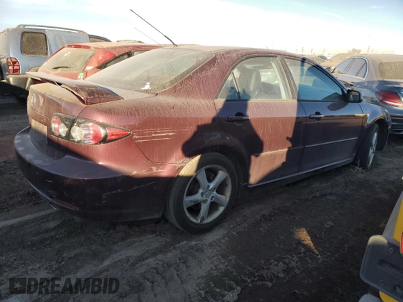 2008 Mazda 6 i Sport VE with VIN 1YVHP80C285M21606, listed as a Copart auction lot 84184734 with 156,097 mi miles and Salvage Title. Bid and sale history available at carsss.com. Image 3.
