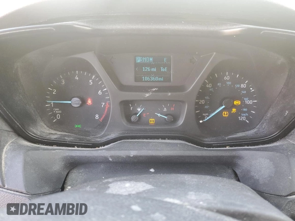 2016 Ford Transit Cargo with VIN 1FTYR2CM7GKA50881, listed as a Copart auction lot 51495455 with 106,360 mi miles and Salvage Title. Bid and sale history available at DreamBid. Image 9.