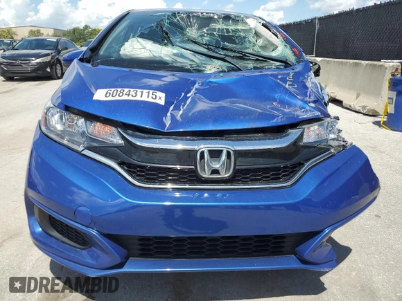 2019 Honda Fit LX z VIN 3HGGK5H43KM718172, wystawiony jako Copart lot #60843115 z przebiegiem 150 151 mil mil oraz Nie do naprawy • Non repairable. Historia ofert i sprzedaży dostępna na DreamBid. Obrazek 5.