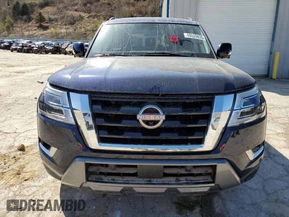 2022 Nissan Armada SL with VIN JN8AY2BD4N9676791, listed as a Copart auction lot 48520835 with 44,075 mi miles and Salvage Title. Bid and sale history available at carsss.com. Image 5.