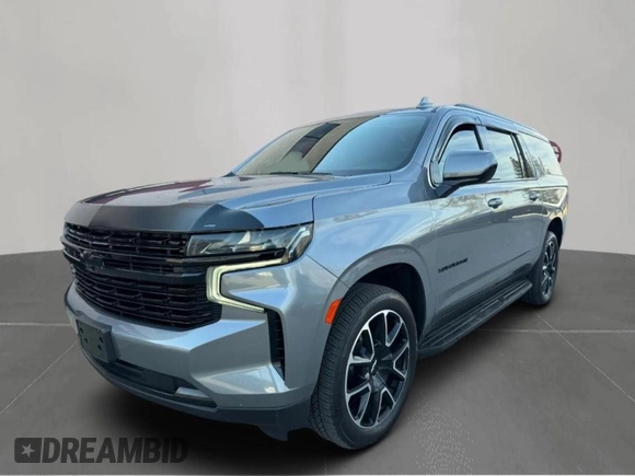 2021 Chevrolet Suburban RST with VIN 1GNSKEKD9MR358433, listed as a Copart auction lot 56817195 with 216,827 mi miles and Clean Title. Bid and sale history available at DreamBid. Image 2.