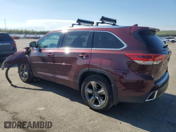 2018 Toyota Highlander Limited z VIN 5TDDZRFH4JS498761, wystawiony jako Copart lot #55915185 z przebiegiem 61 244 mil mil oraz Szkoda całkowita • Salvage title. Historia ofert i sprzedaży dostępna na DreamBid. Obrazek 2.