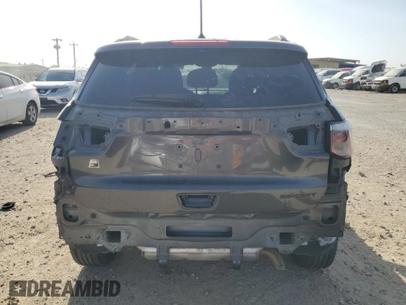2018 Jeep Compass Sport with VIN 3C4NJCAB3JT368987, listed as a Copart auction lot 50215885 with 77,693 mi miles and Salvage Title. Bid and sale history available at carsss.com. Image 6.