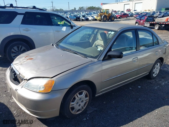 2002 Honda Civic LX with VIN 2HGES16642H550934, listed as a IAAI auction lot 41771762 with 207,727 mi miles. Bid and sale history available at carsss.com. Image 2.