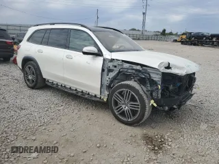 2021 Mercedes-Benz GLS 450 with VIN 4JGFF5KE1MA495268, listed as a Copart auction lot 71190004 with 47,112 mi miles and Salvage Title. Bid and sale history available at DreamBid. Image 4.