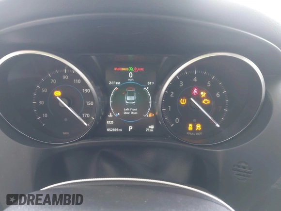 2017 Jaguar F-Pace 35t with VIN SADCS2BVXHA065444, listed as a IAAI auction lot 42441965 with 52,893 mi miles and . Bid and sale history available at DreamBid. Image 7.
