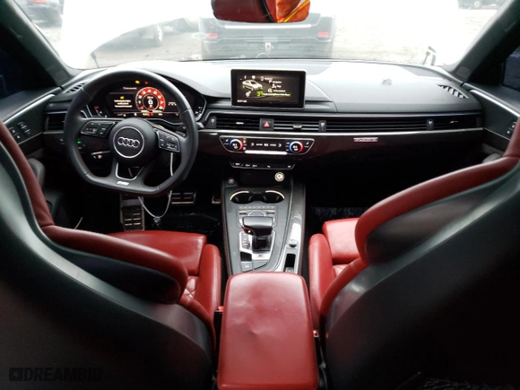 2019 Audi S4 Premium Plus with VIN WAUB4AF46KA078743, listed as a Copart auction lot 38001543 with 58,087 mi miles. Bid and sale history available at carsss.com. Image 8.