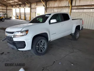 2021 Chevrolet Colorado 4WD Work Truck with VIN 1GCGTBENXM1181839, listed as a Copart auction lot 61096155 with 87,153 mi miles and Salvage title. Bid and sale history available at DreamBid. Image 1.