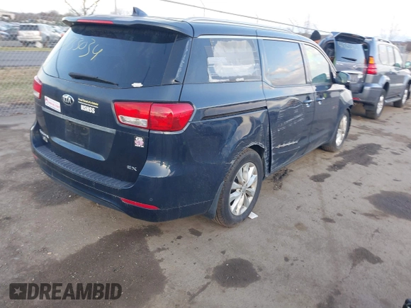 2016 Kia Sedona SX with VIN KNDMC5C10G6158467, listed as a IAAI auction lot 41733034 with 123,306 mi miles and . Bid and sale history available at carsss.com. Image 4.
