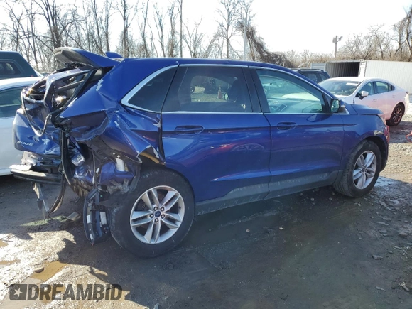 2015 Ford Edge SEL with VIN 2FMTK4J82FBC21637, listed as a Copart auction lot 44171705 with 134,980 mi miles and Salvage Title. Bid and sale history available at carsss.com. Image 3.