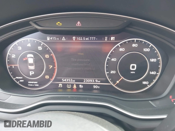 2018 Audi A4 Premium Plus z VIN WAULMAF47JA233268, wystawiony jako IAAI lot #42111509 z przebiegiem 54 352 mil mil oraz . Historia ofert i sprzedaży dostępna na DreamBid. Obrazek 7.