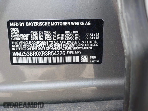 2024 MINI Countryman Cooper S с VIN WMZ53BR0XR3R54326, выставлен на аукционе IAAI как лот 41525350 с пробегом 19 442 миль миль и . История ставок и продаж доступна на DreamBid. Изображение 9.