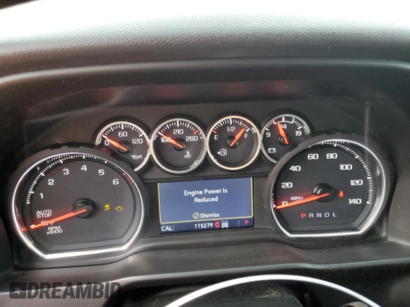 2020 Chevrolet Silverado 1500 LT with VIN 1GCRYDED7LZ101572, listed as a Copart auction lot 50522355 with 115,279 mi miles and Clean Title. Bid and sale history available at carsss.com. Image 9.