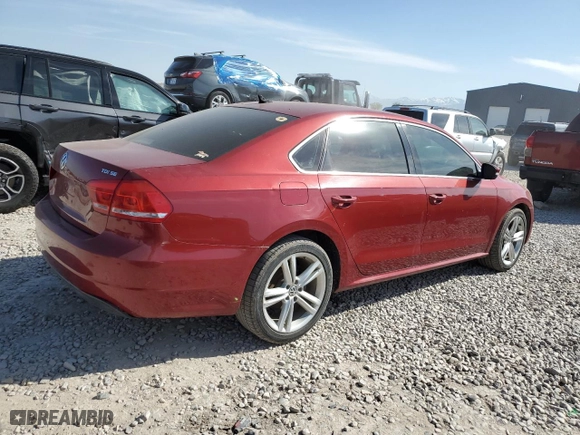 2015 Volkswagen Passat 2.0L TDI SE w/Sunroof with VIN 1VWBV7A3XFC053398, listed as a Copart auction lot 53162165 with 223,315 mi miles and Clean Title. Bid and sale history available at carsss.com. Image 3.