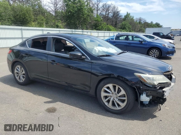 2016 Acura ILX with VIN 19UDE2F35GA025837, listed as a Copart auction lot 63039835 with 128,193 mi miles and Salvage title. Bid and sale history available at DreamBid. Image 4.