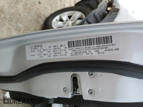 2015 Ram 1500 Outdoorsman with VIN 1C6RR7GG0FS702705, listed as a Copart auction lot 42141405 with Not provided miles and Salvage title. Bid and sale history available at DreamBid. Image 13.