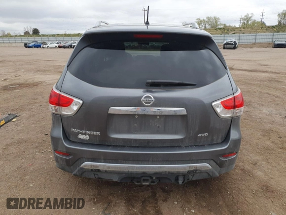 2015 Nissan Pathfinder S z VIN 5N1AR2MM0FC711042, wystawiony jako Copart lot #54342405 z przebiegiem 115 238 mil mil oraz Szkoda całkowita • Salvage title. Historia ofert i sprzedaży dostępna na DreamBid. Obrazek 6.