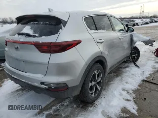 2020 Kia Sportage LX with VIN KNDPM3AC8L7757284, listed as a Copart auction lot 84895354 with 109,122 mi miles and Salvage Title. Bid and sale history available at DreamBid. Image 3.
