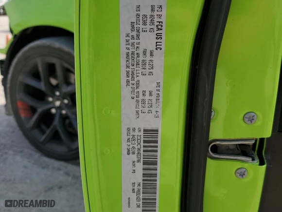 2019 Dodge Charger R/T with VIN 2C3CDXCT0KH653706, listed as a Copart auction lot 84931984 with NaN miles and Salvage Title. Bid and sale history available at carsss.com. Image 13.