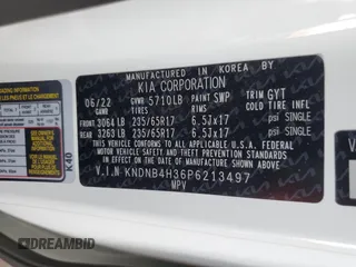 2023 Kia Carnival LX with VIN KNDNB4H36P6213497, listed as a Copart auction lot 78097064 with 43,972 mi miles and Salvage Title. Bid and sale history available at carsss.com. Image 14.