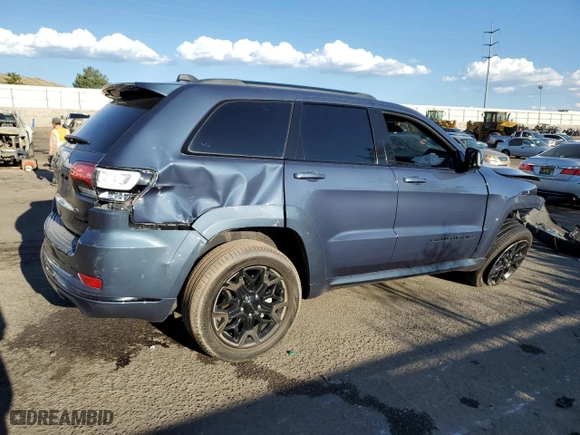 2021 Jeep Grand Cherokee Limited X with VIN 1C4RJFBG0MC728455, listed as a Copart auction lot 68393104 with 46,255 mi miles and Salvage Title. Bid and sale history available at carsss.com. Image 3.