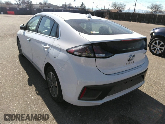 2020 Hyundai Ioniq Limited with VIN KMHCX5LD3LU241239, listed as a IAAI auction lot 41628238 with 30,662 mi miles and . Bid and sale history available at DreamBid. Image 3.