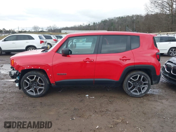 2020 Jeep Renegade Sport with VIN ZACNJAAB3LPL75076, listed as a IAAI auction lot 41213730 with 34,672 mi miles and . Bid and sale history available at carsss.com. Image 14.