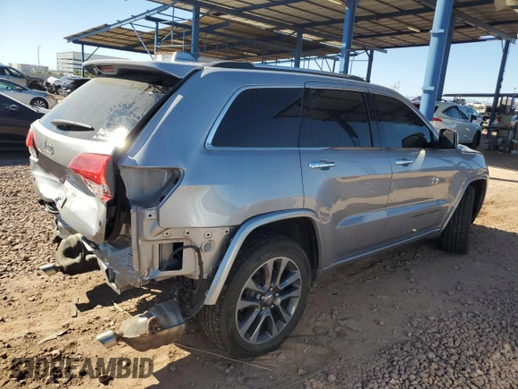 2018 Jeep Grand Cherokee Overland with VIN 1C4RJFCG8JC418368, listed as a Copart auction lot 50014005 with 34,287 mi miles and Salvage Title. Bid and sale history available at carsss.com. Image 3.