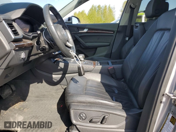 2018 Audi Q5 Premium Plus with VIN WA1BNAFY2J2209396, listed as a Copart auction lot 52804525 with 55,027 mi miles and Salvage Title. Bid and sale history available at carsss.com. Image 7.