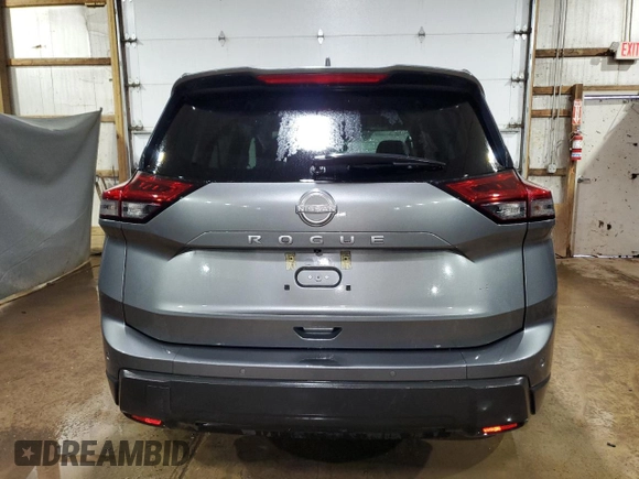 2025 Nissan Rogue SV with VIN 5N1BT3BA7SC764724, listed as a Copart auction lot 55484785 with 23,710 mi miles and Non Repairable. Bid and sale history available at DreamBid. Image 6.