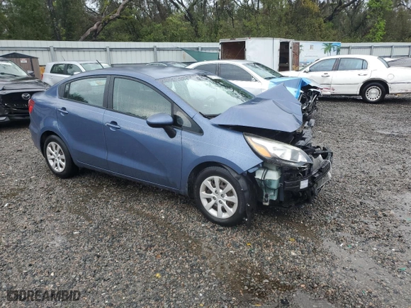 2016 Kia Rio LX with VIN KNADM4A31G6650885, listed as a Copart auction lot 46711315 with 56,248 mi miles and Salvage Title. Bid and sale history available at carsss.com. Image 4.