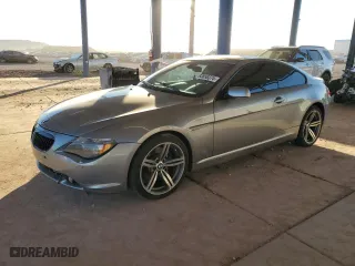 2007 BMW 6 Series 650i with VIN WBAEH13537CR52749, listed as a Copart auction lot 83858374 with 154,700 mi miles and Clean Title. Bid and sale history available at carsss.com. Image 1.