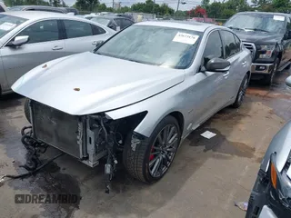 2018 Infiniti Q50 Red Sport 400 with VIN JN1FV7AR8JM481498, listed as a IAAI auction lot 42673176 with 100,332 mi miles and . Bid and sale history available at DreamBid. Image 20.