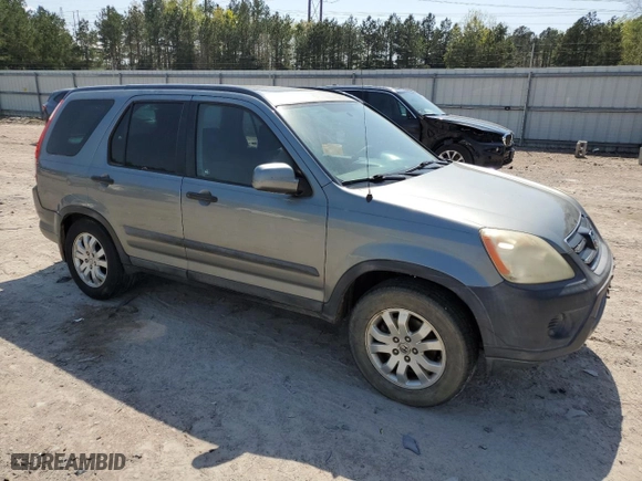 2006 Honda CR-V EX with VIN SHSRD78896U406294, listed as a Copart auction lot 53779395 with 197,280 mi miles and Salvage Title. Bid and sale history available at carsss.com. Image 4.