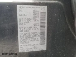 2023 Nissan Murano S with VIN 5N1AZ2AJ0PC126487, listed as a Copart auction lot 85316084 with 50,115 mi miles and Salvage Title. Bid and sale history available at carsss.com. Image 13.