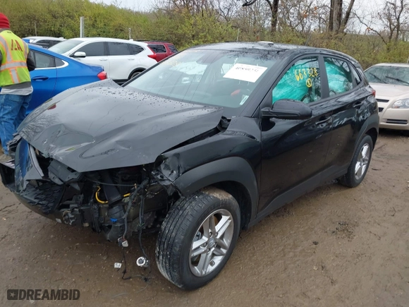 2021 Hyundai Kona SE with VIN KM8K1CAA3MU663328, listed as a IAAI auction lot 40859258 with 80,566 mi miles. Bid and sale history available at carsss.com. Image 17.