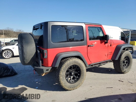 2013 Jeep Wrangler Sport with VIN 1C4AJWAG5DL670065, listed as a Copart auction lot 48245155 with 81,898 mi miles and Clean Title. Bid and sale history available at carsss.com. Image 3.