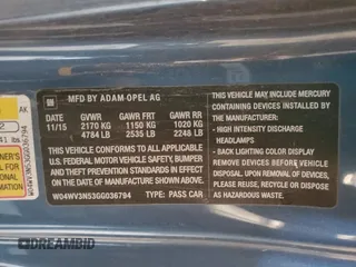 2016 Buick Cascada с VIN W04WV3N53GG036794, выставлен на аукционе Copart как лот 64290685 с пробегом 211 210 миль миль и Чистый • Clean title. История ставок и продаж доступна на DreamBid. Изображение 13.