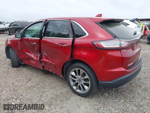 2016 Ford Edge Titanium with VIN 2FMPK4K81GBC29634, listed as a IAAI auction lot 41951816 with 58,400 mi miles. Bid and sale history available at carsss.com. Image 3.