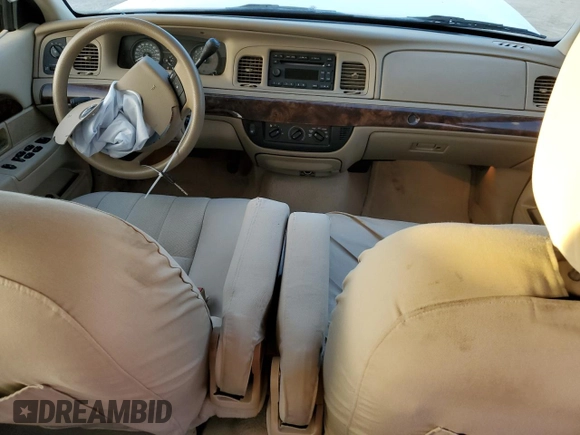 2006 Mercury Grand Marquis GS z VIN 2MEFM74V26X621309, wystawiony jako Copart lot #76454214 z przebiegiem 59 171 mil mil oraz Szkoda całkowita • Salvage title. Historia ofert i sprzedaży dostępna na DreamBid. Obrazek 8.