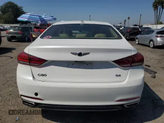 2020 Genesis G80 3.8L with VIN KMTFN4JE6LU337140, listed as a Copart auction lot 72783574 with 36,225 mi miles and Salvage Title. Bid and sale history available at carsss.com. Image 6.