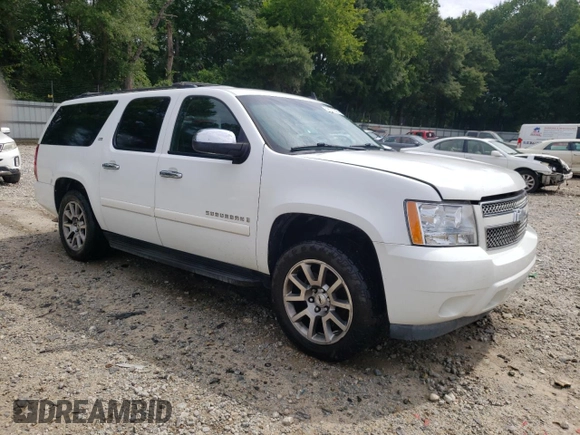 2008 Chevrolet Suburban LTZ with VIN 1GNFK16308R254513, listed as a Copart auction lot 62573335 with 228,421 mi miles and Salvage title. Bid and sale history available at DreamBid. Image 4.