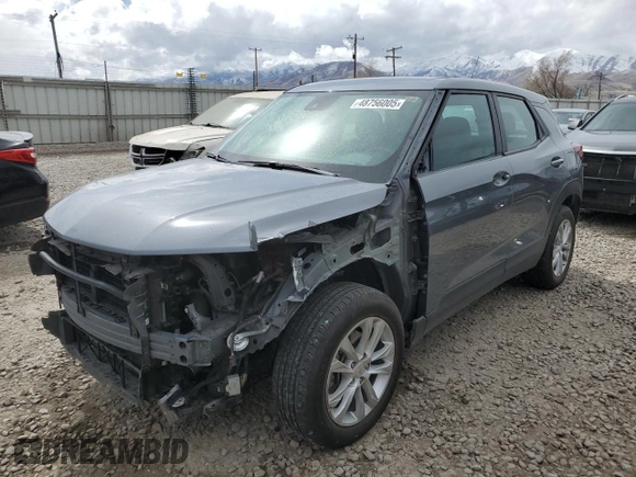 2021 Chevrolet TrailBlazer LS with VIN KL79MNSL2MB021973, listed as a Copart auction lot 48756005 with 50,125 mi miles and Salvage Title. Bid and sale history available at carsss.com. Image 1.