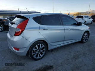 2015 Hyundai Accent Sport with VIN KMHCU5AE0FU201483, listed as a Copart auction lot 80882664 with 66,292 mi miles and Salvage Title. Bid and sale history available at carsss.com. Image 3.