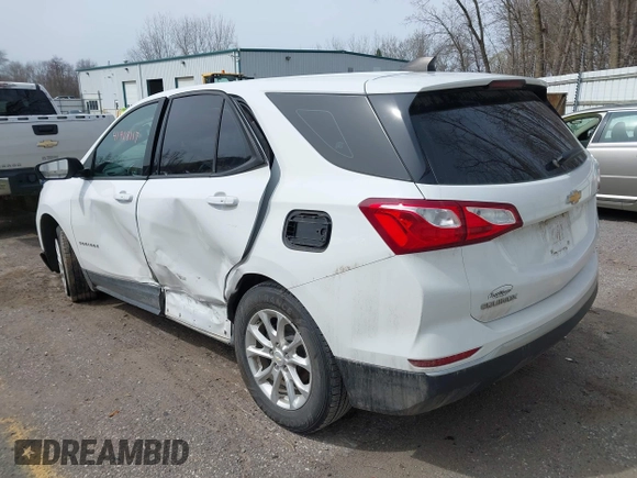 2018 Chevrolet Equinox LS with VIN 2GNAXHEVXJ6127471, listed as a IAAI auction lot 41908117 with 55,695 mi miles and . Bid and sale history available at DreamBid. Image 3.