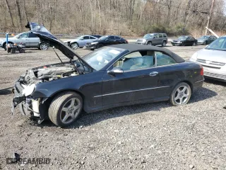 2006 Mercedes-Benz CLK-Class 5.0L with VIN WDBTK75G36T069339, listed as a Copart auction lot 51778065 with 159,613 mi miles and Salvage Title. Bid and sale history available at carsss.com. Image 1.