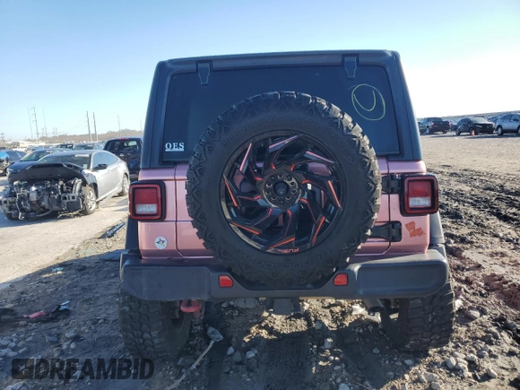 2021 Jeep Wrangler Unlimited Rubicon with VIN 1C4HJXFN5MW513999, listed as a Copart auction lot 46150685 with Not Provided miles and Salvage Title. Bid and sale history available at DreamBid. Image 6.